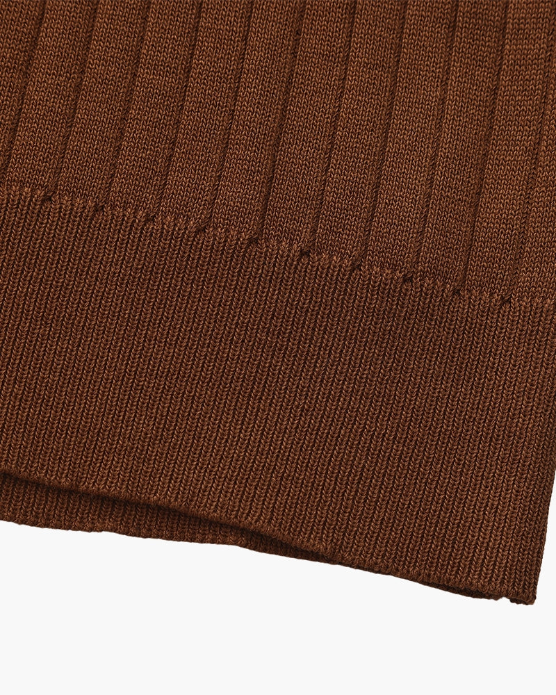 Premium Geripptes Polohemd